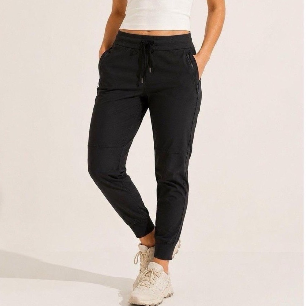 Athleta Headlands Hybrid Trek Jogger Abrasion Resistant Panels 16 Black PreLoved